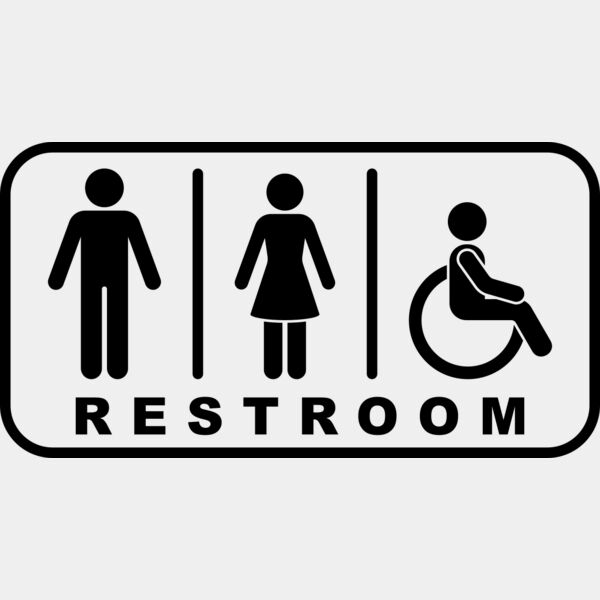 Restroom Public Sign Thumbnail