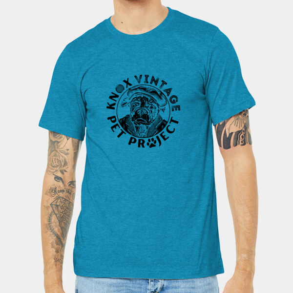 KVPP Black Print - Unisex Heather CVC Short Sleeve Tee Thumbnail