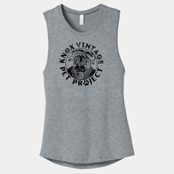KVPP Black Print - Women's Jersey Muscle Tank Thumbnail