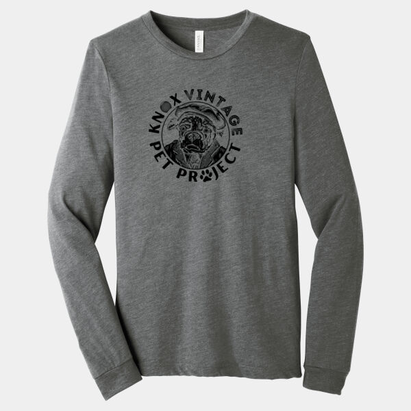 KVPP Black Print - Unisex Triblend Long Sleeve Tee Thumbnail