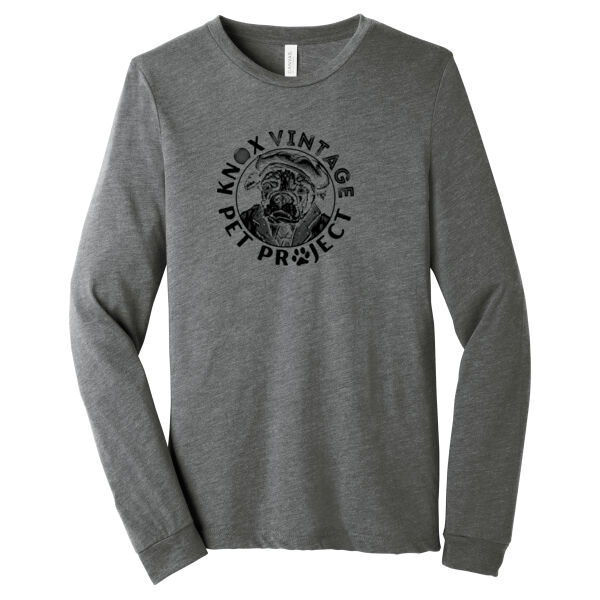 KVPP Black Print - Unisex Triblend Long Sleeve Tee Thumbnail