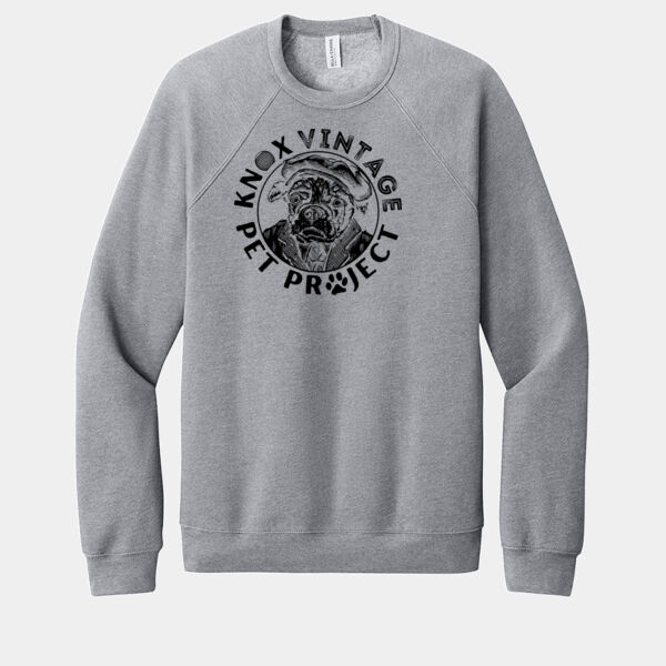 KVPP Black Print - Unisex Sponge Fleece Raglan Sweatshirt Thumbnail