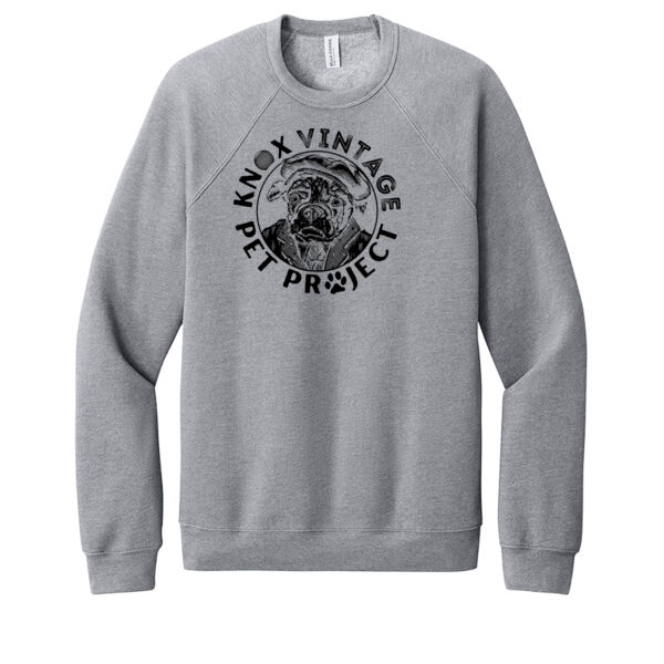 KVPP Black Print - Unisex Sponge Fleece Raglan Sweatshirt Thumbnail