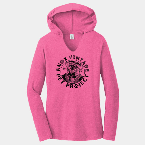 KVPP Black Print - Women's Perfect Tri ® Long Sleeve Hoodie Thumbnail