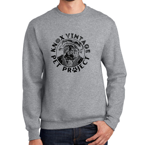 KVPP Black Print - Essential Fleece Crewneck Sweatshirt Thumbnail