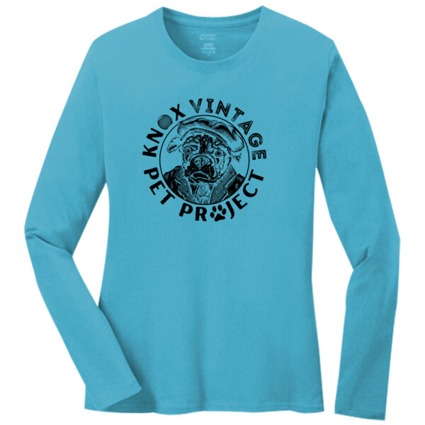 KVPP Black Print - Ladies Long Sleeve Core Cotton Tee Thumbnail