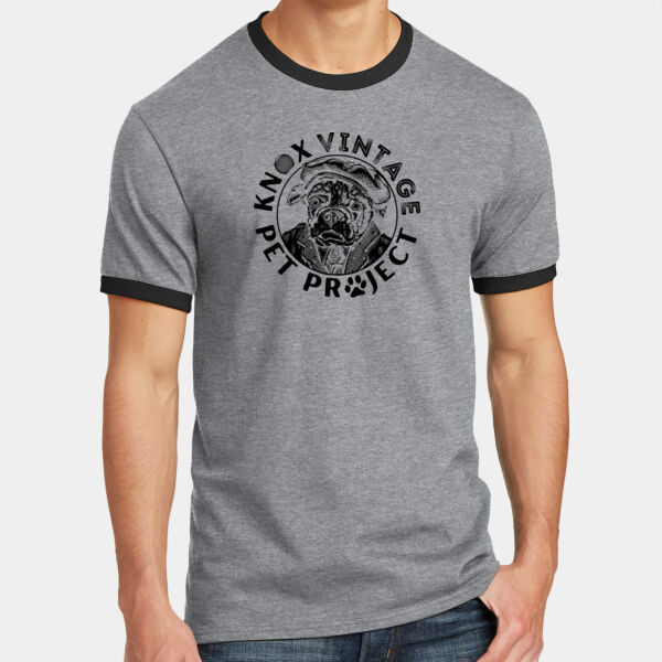 KVPP Black Print - Core Cotton Ringer Tee Thumbnail