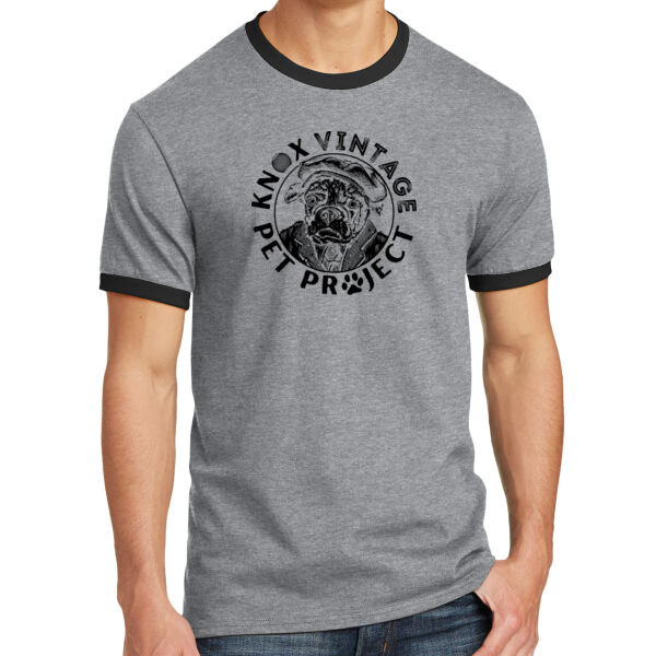 KVPP Black Print - Core Cotton Ringer Tee Thumbnail