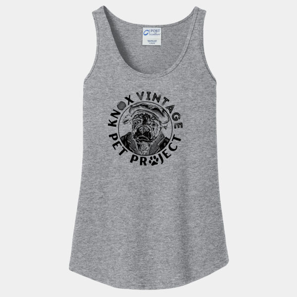 KVPP Black Print - Ladies Core Cotton Tank Top Thumbnail