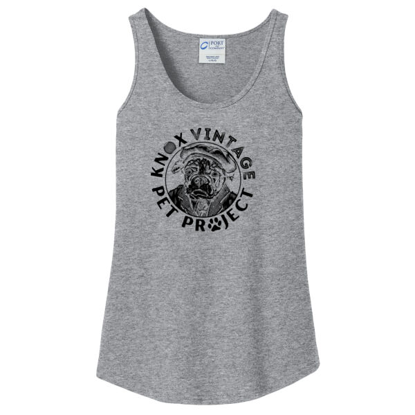 KVPP Black Print - Ladies Core Cotton Tank Top Thumbnail