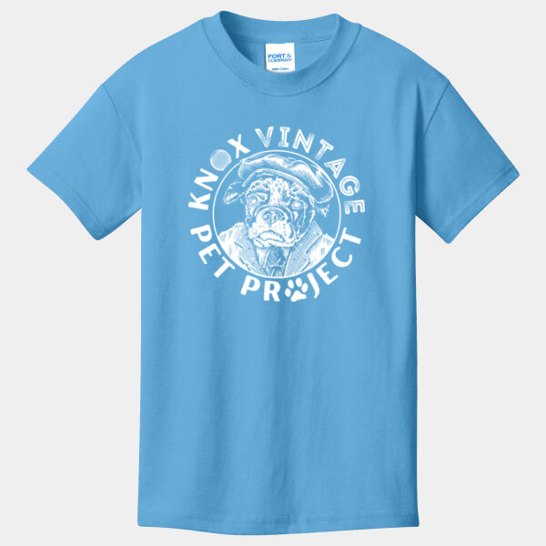 KVPP White Print - Youth Core Cotton Tee Thumbnail