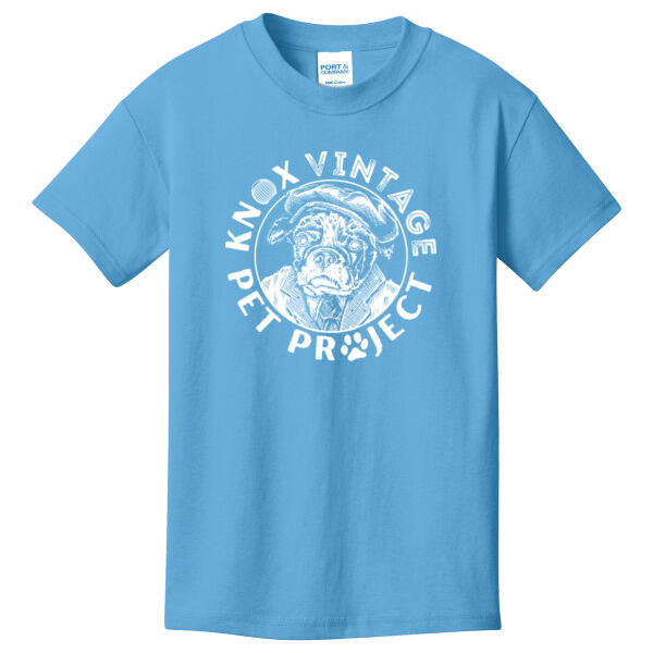 KVPP White Print - Youth Core Cotton Tee Thumbnail