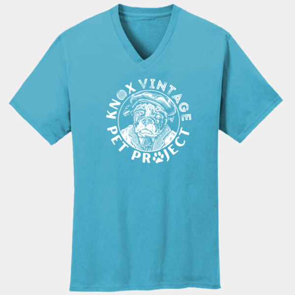 KVPP White Print - Core Cotton V-Neck Tee Thumbnail