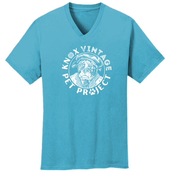 KVPP White Print - Core Cotton V-Neck Tee Thumbnail