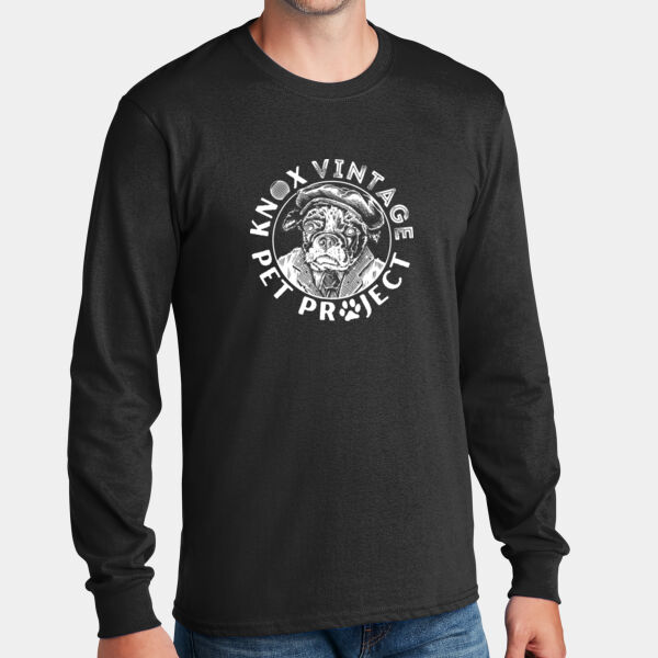 KVPP White Print - Long Sleeve Core Cotton Tee Thumbnail