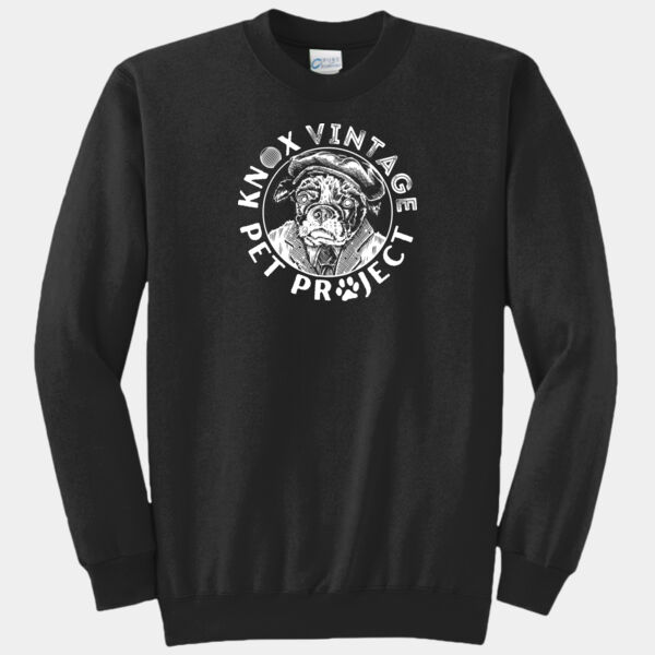 KVPP White Print - Core Fleece Crewneck Sweatshirt Thumbnail