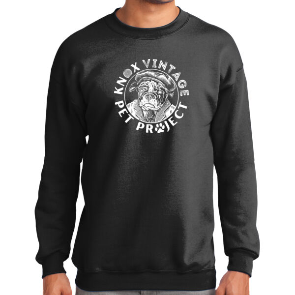 KVPP White Print - Tall Essential Fleece Crewneck Sweatshirt Thumbnail