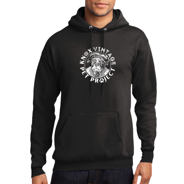 KVPP White Print - Core Fleece Pullover Hooded Sweatshirt Thumbnail