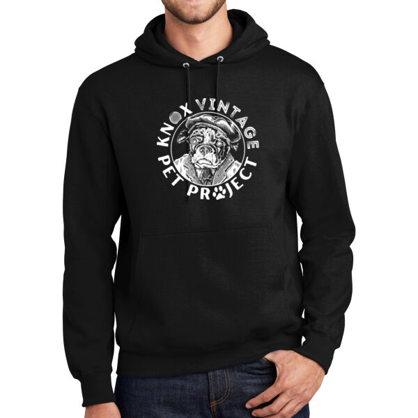 KVPP White Print - Tall Essential Fleece Pullover Hooded Sweatshirt Thumbnail