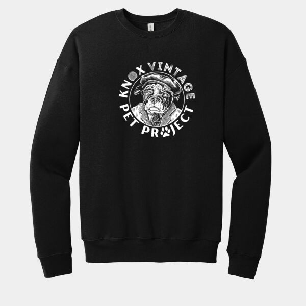 KVPP White Print - Unisex Sponge Fleece Drop Shoulder Sweatshirt Thumbnail