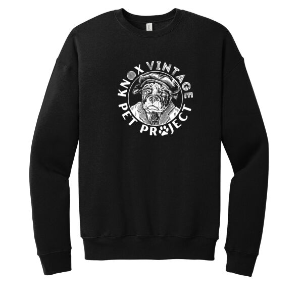 KVPP White Print - Unisex Sponge Fleece Drop Shoulder Sweatshirt Thumbnail