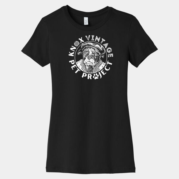 KVPP White Print - Women's Slim Fit Tee Thumbnail