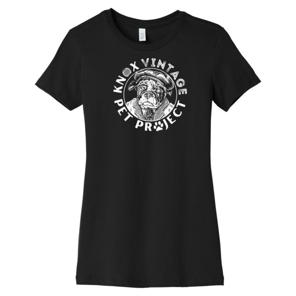 KVPP White Print - Women's Slim Fit Tee Thumbnail