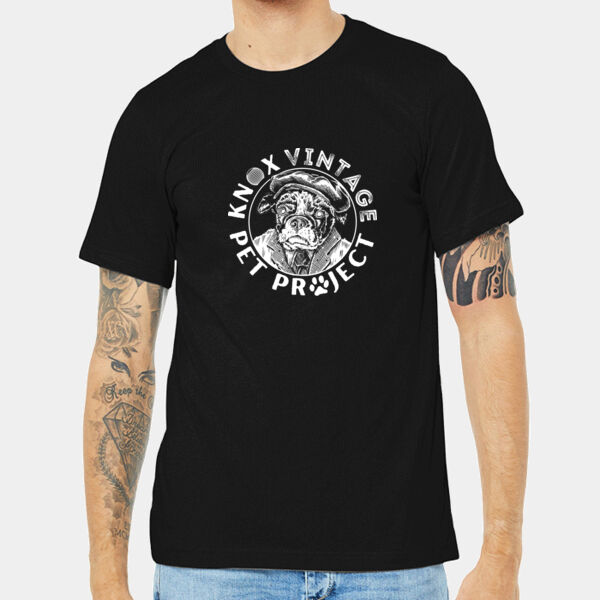 KVPP White Print - Unisex Heather CVC Short Sleeve Tee Thumbnail