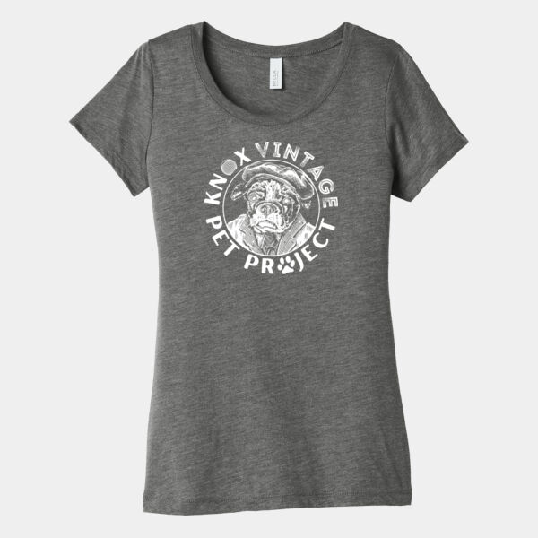 KVPP White Print - Women's Triblend Short Sleeve Tee Thumbnail
