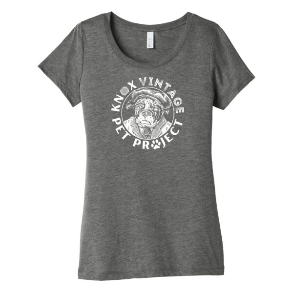 KVPP White Print - Women's Triblend Short Sleeve Tee Thumbnail