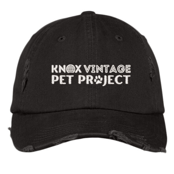 KVPP White Embroidered  - Distressed Cap Thumbnail