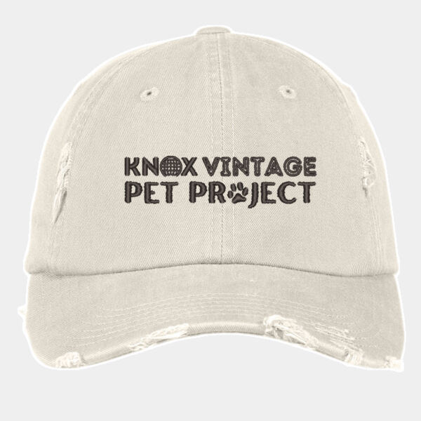 KVPP Black Embroidered  - Distressed Cap Thumbnail