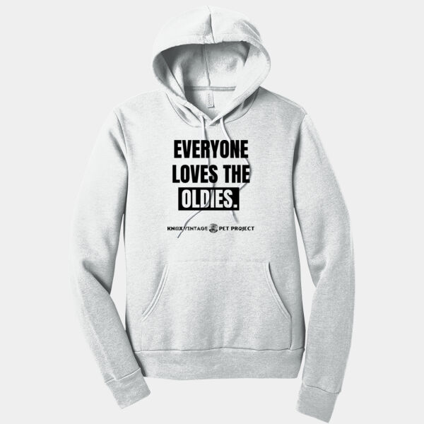 Everyone Loves the Oldies Black Print - Unisex Sponge Fleece Pullover Hoodie Thumbnail