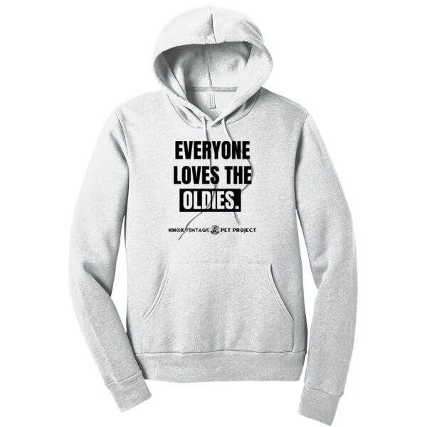 Everyone Loves the Oldies Black Print - Unisex Sponge Fleece Pullover Hoodie Thumbnail