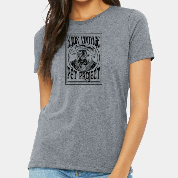 Legacy Black Print - Women's Relaxed Triblend Tee Thumbnail