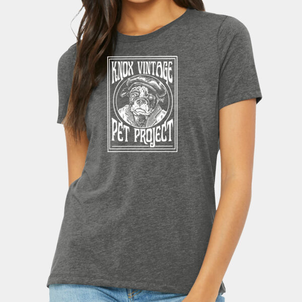 Legacy White Print - Women's Relaxed Triblend Tee Thumbnail