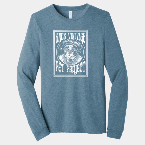 Legacy White Print - Unisex Triblend Long Sleeve Tee Thumbnail