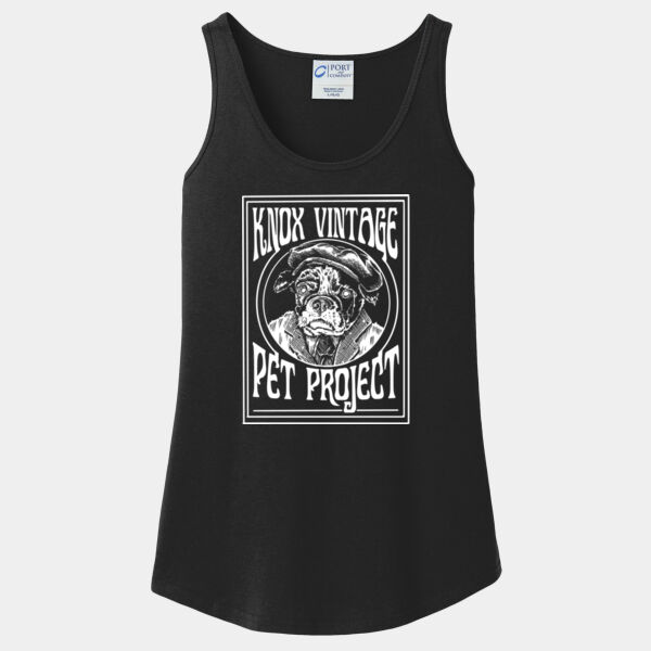 Legacy White Print - Ladies Core Cotton Tank Top Thumbnail