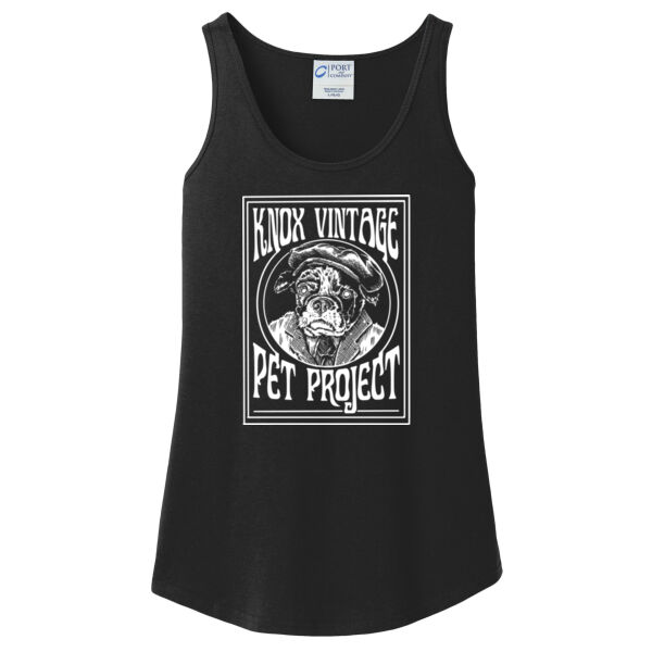 Legacy White Print - Ladies Core Cotton Tank Top Thumbnail