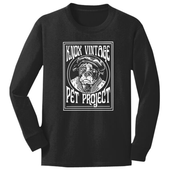 Legacy White Print - Youth Long Sleeve Core Cotton Tee Thumbnail