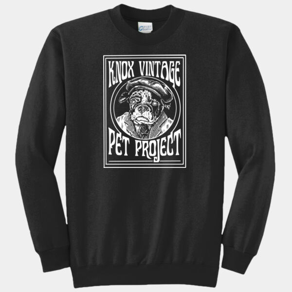 Legacy White Print - Core Fleece Crewneck Sweatshirt Thumbnail