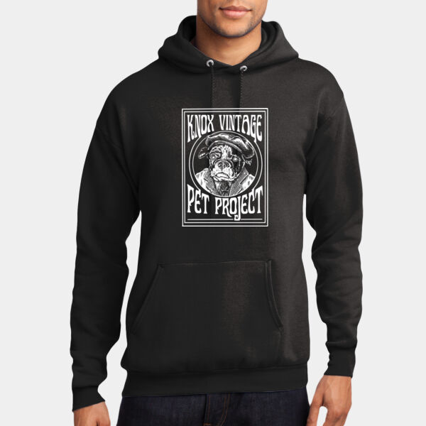Legacy White Print - Core Fleece Pullover Hooded Sweatshirt Thumbnail