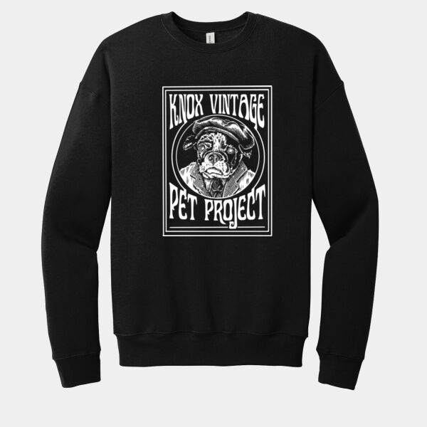 Legacy White Print - Unisex Sponge Fleece Drop Shoulder Sweatshirt Thumbnail