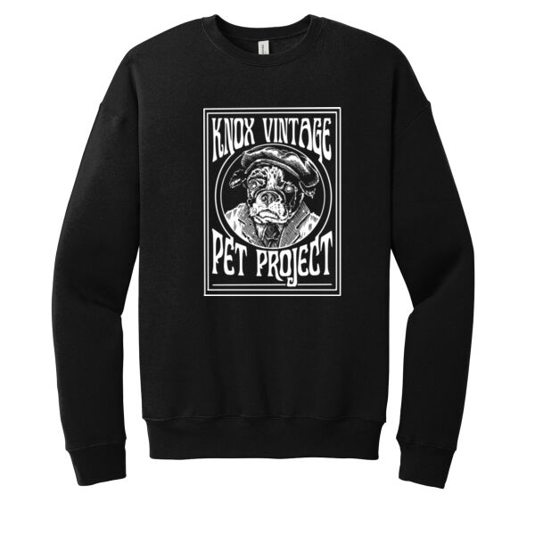 Legacy White Print - Unisex Sponge Fleece Drop Shoulder Sweatshirt Thumbnail