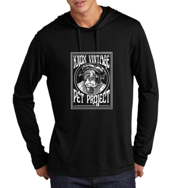 Legacy White Print - PosiCharge ® Tri Blend Wicking Long Sleeve Hoodie Thumbnail