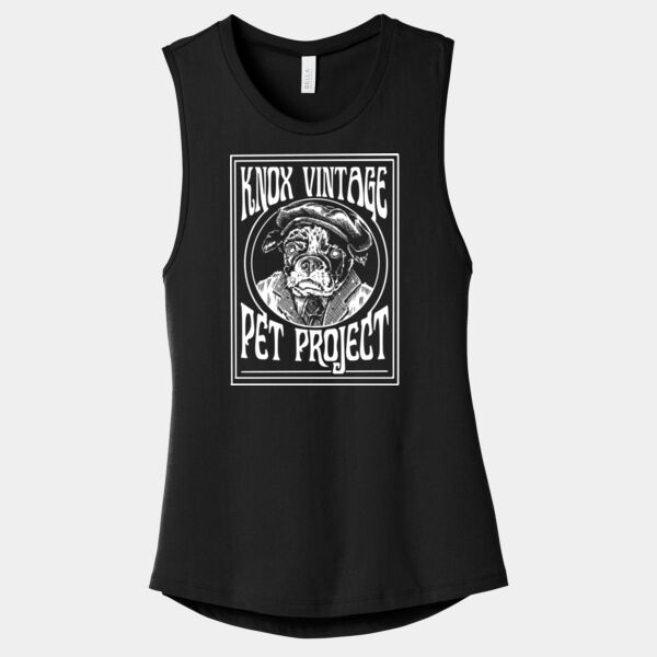 Legacy White Print - Women's Jersey Muscle Tank Thumbnail