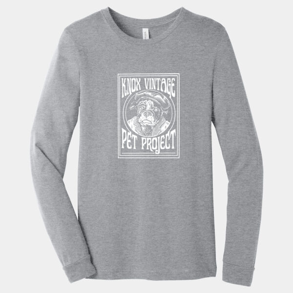 Legacy White Print - Unisex Heather CVC Long Sleeve Tee Thumbnail