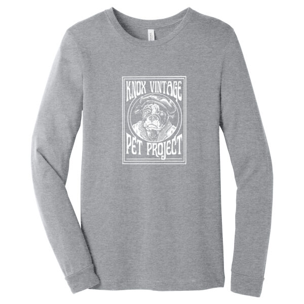 Legacy White Print - Unisex Heather CVC Long Sleeve Tee Thumbnail