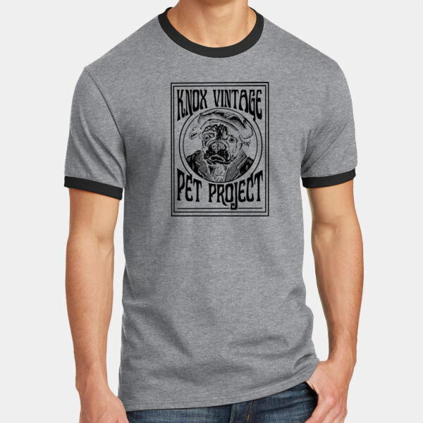 Legacy Black Print - Core Cotton Ringer Tee Thumbnail