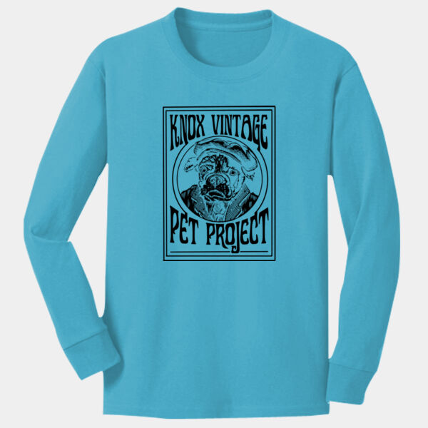 Legacy Black Print - Youth Long Sleeve Core Cotton Tee Thumbnail